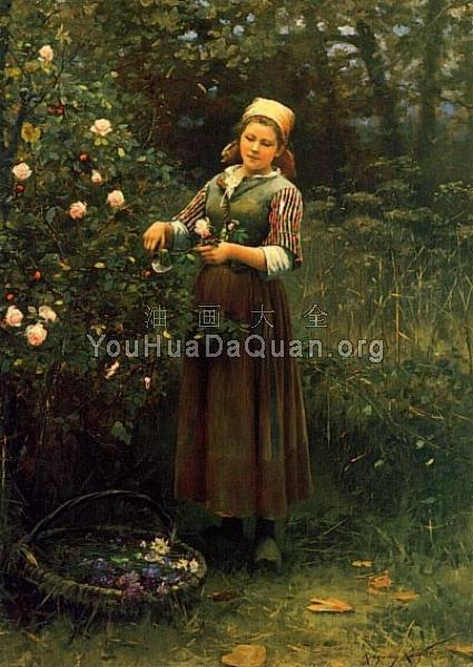 Cutting Roses - 丹尼尔·李奇微爵士